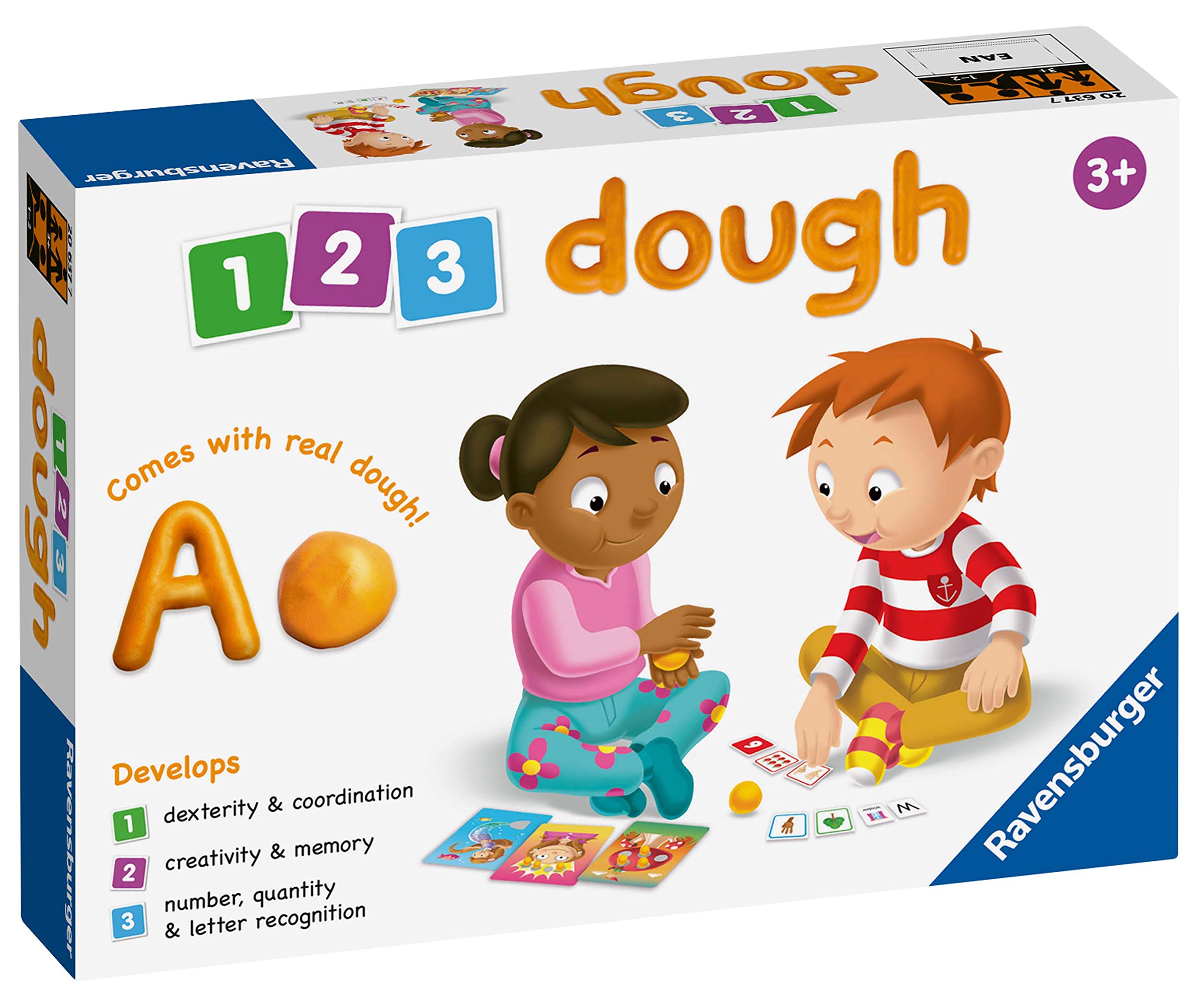 Ravensburger 1,2,3 Dough Educational Game for Kids age 3 years and up 20637
