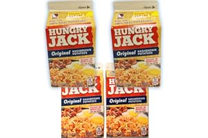 Hungry Jack Original Hash brown Potatoes 3.2 Oz (8 Pack) Gluten Free & Made with 100% Real Potatoes! Family Size Serves 5! A Perfect Addition To Any Meal!