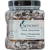 Chocolate Nonpareils - 1.25 Lb (20 Oz) Tub (Mini Dark Nonpareils)