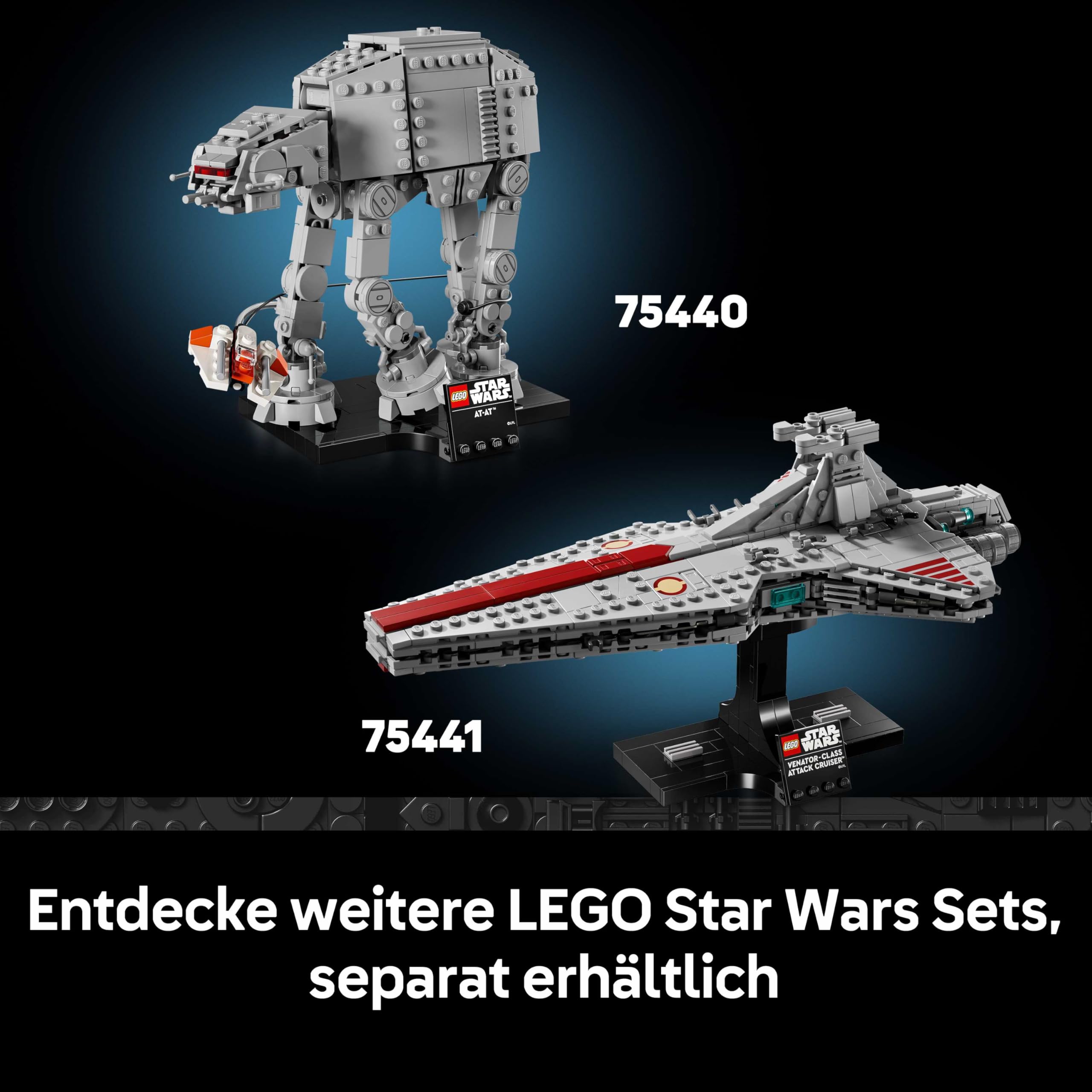LEGO Star Wars 75441 Angriffskreuzer der Venator-Klasse - Modellbau-Set des republikanischen Kriegsschiffs für Erwachsene - Deko für Wohnzimmer & Regal - Geschenk für Fans von Die Rache der Sith 8