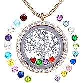 GOKING Family Tree of Life Floating Locket