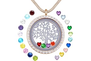 GOKING Family Tree of Life Floating Locket