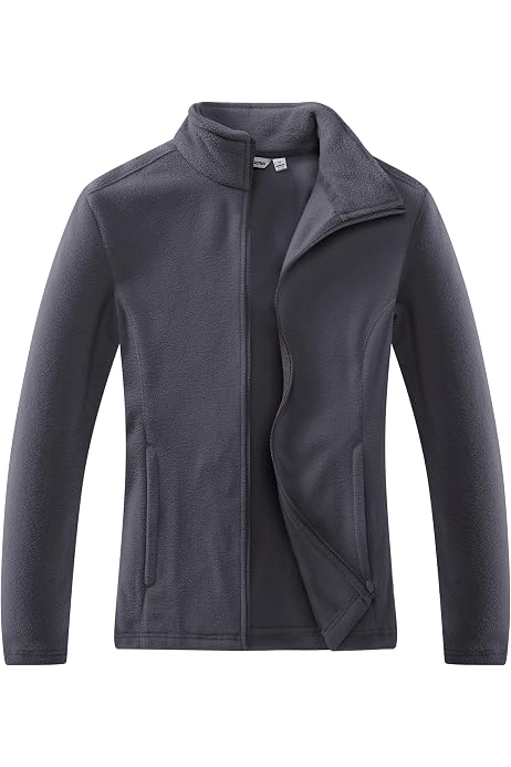 GIMECEN Chaqueta De Forro Polar Suave Con Cremallera Completa