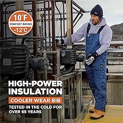 RefrigiWear Men's Cooler Wear Insulated Bib
