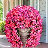 Siyaluens 8 Pcs UV Resistant Artificial Flowers for
