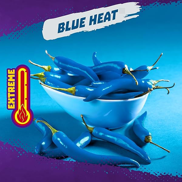 TAKIS BLUE HEAT MINI 25-PACK 1.23 OZ BITE SIZE EXTREME SPICY HOT CHILI PEPPER ROLLED CORN TORTILLA CHIPS