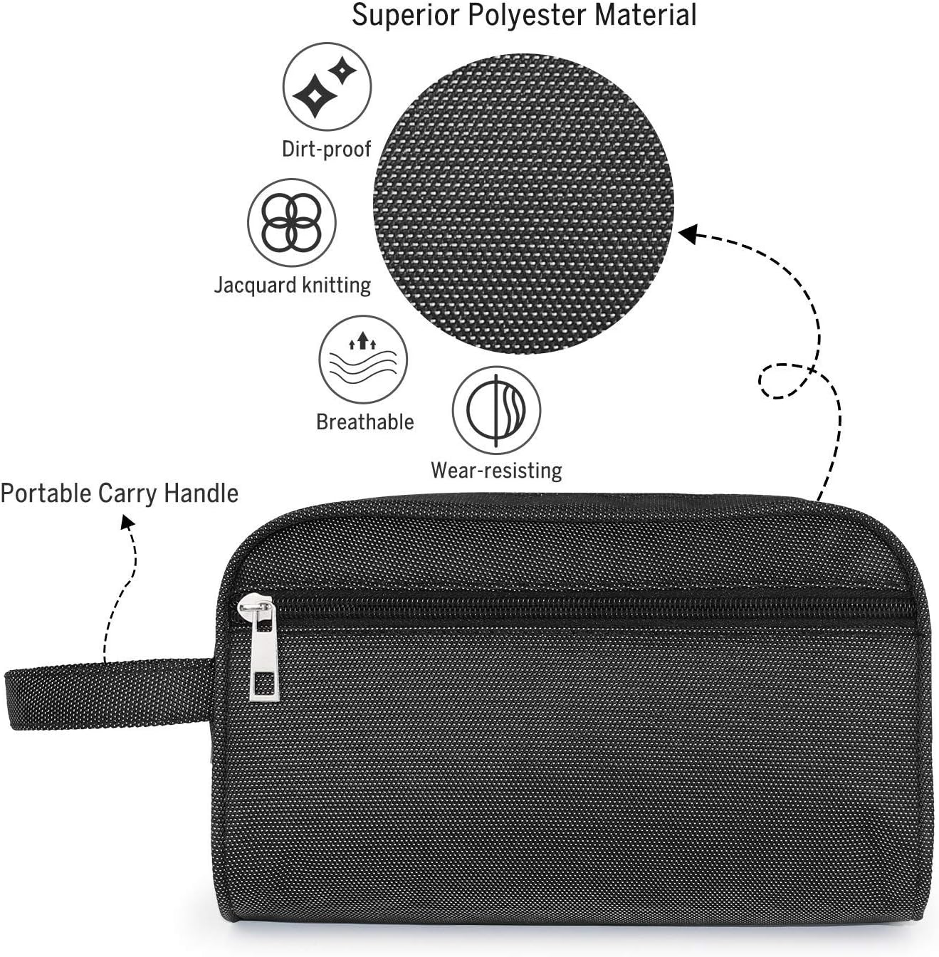 Hanging Toiletry Bag - Portable Travel Bags for Men/Women, Shaving/Grooming/Cosmetic/Toiletries, 4 Sizes Shoes Organizer Pouch for Business Trip and Vacations