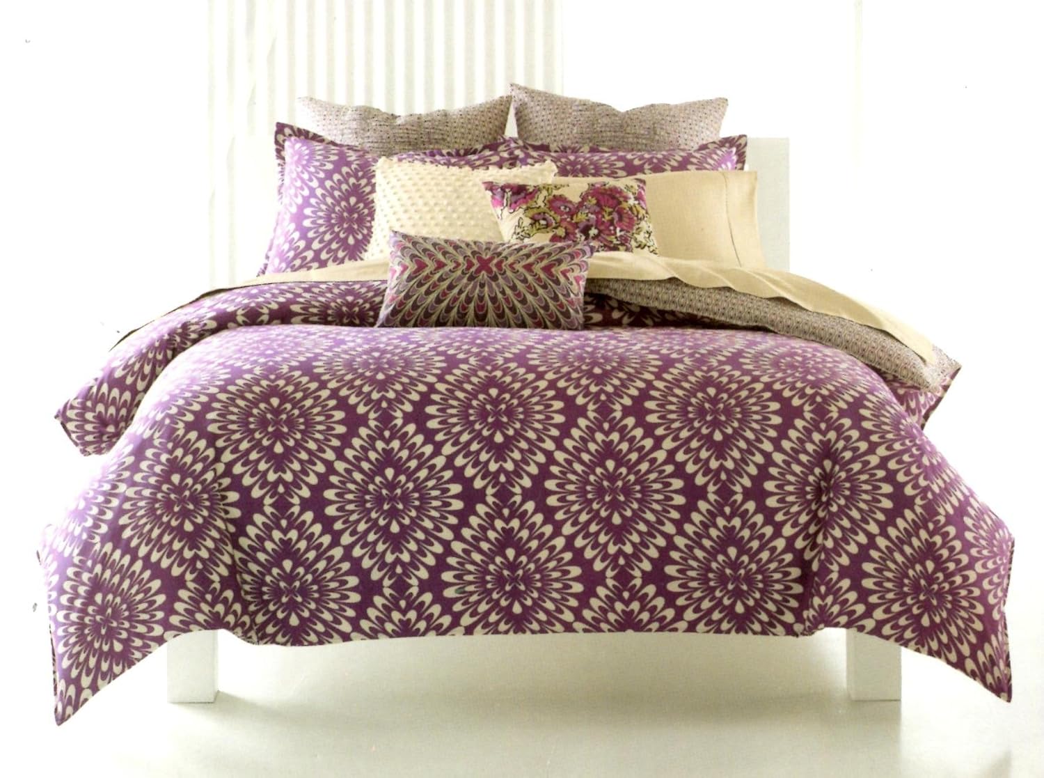 Buy Bar Iii Viola Full Queen 3 Piece Comforter Set Color Purple