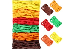 DNPHRPY 600 PCS Loom Loops Potholder Kit Weaving Loom Kit Potholder Loom Loops Weaving Crafts for Kids & Adults Potholder Loops Crafts for Home Classroom Autumn Fall DIY Gift Supplies Make 16 Potholders
