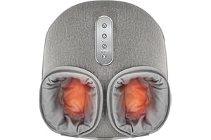 Medcursor Foot Massager Machine with Heat, Shiatsu Deep Kneading, Delivers Relief for Tired Muscles and Plantar, Multi-Level Settings & Adjustable Intensity for Home or Office Use, Gifts for Women Mom