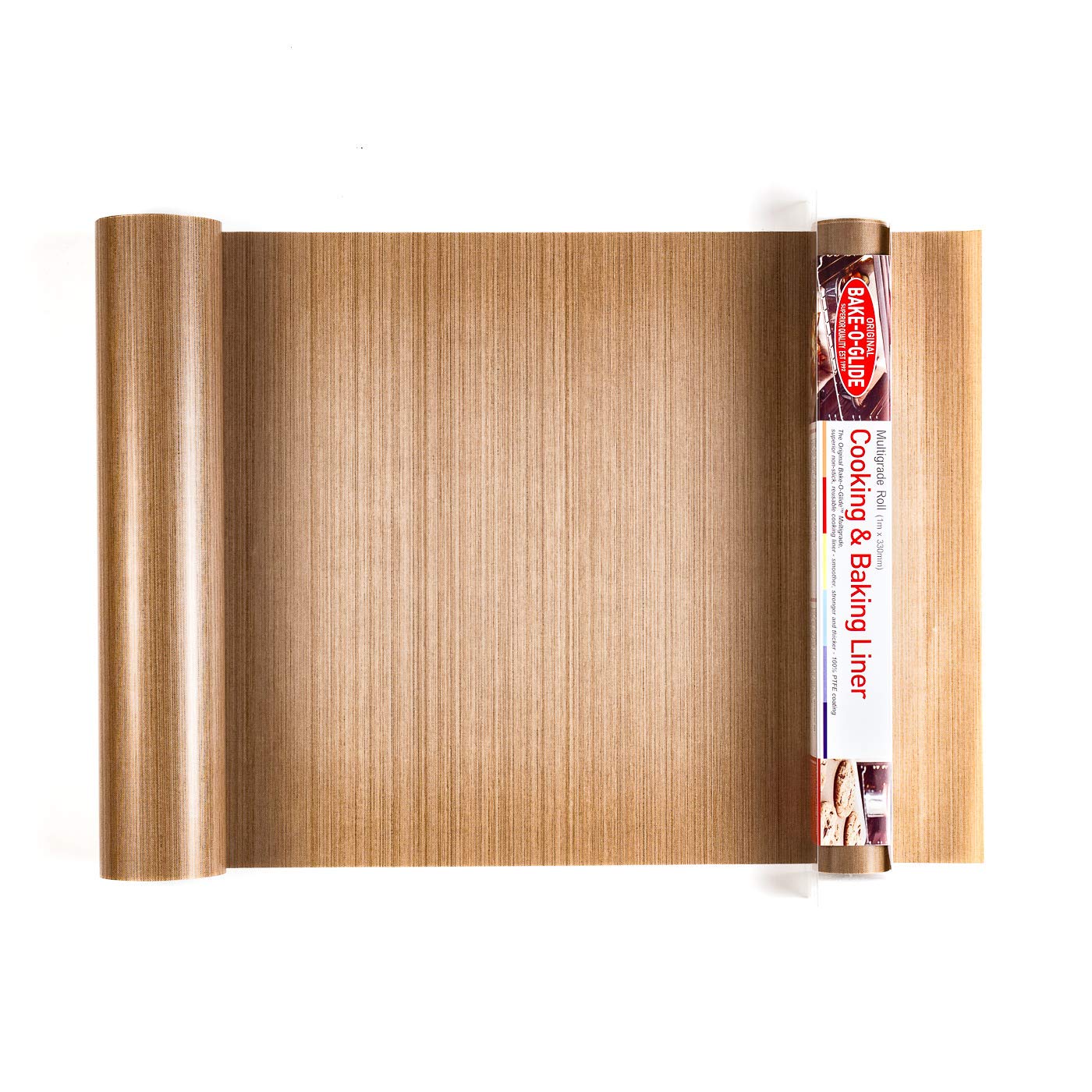Bake-O-Glide STD0330 Non Stick Reusable Cooking/Baking Liner,Brown,1m x 330mm