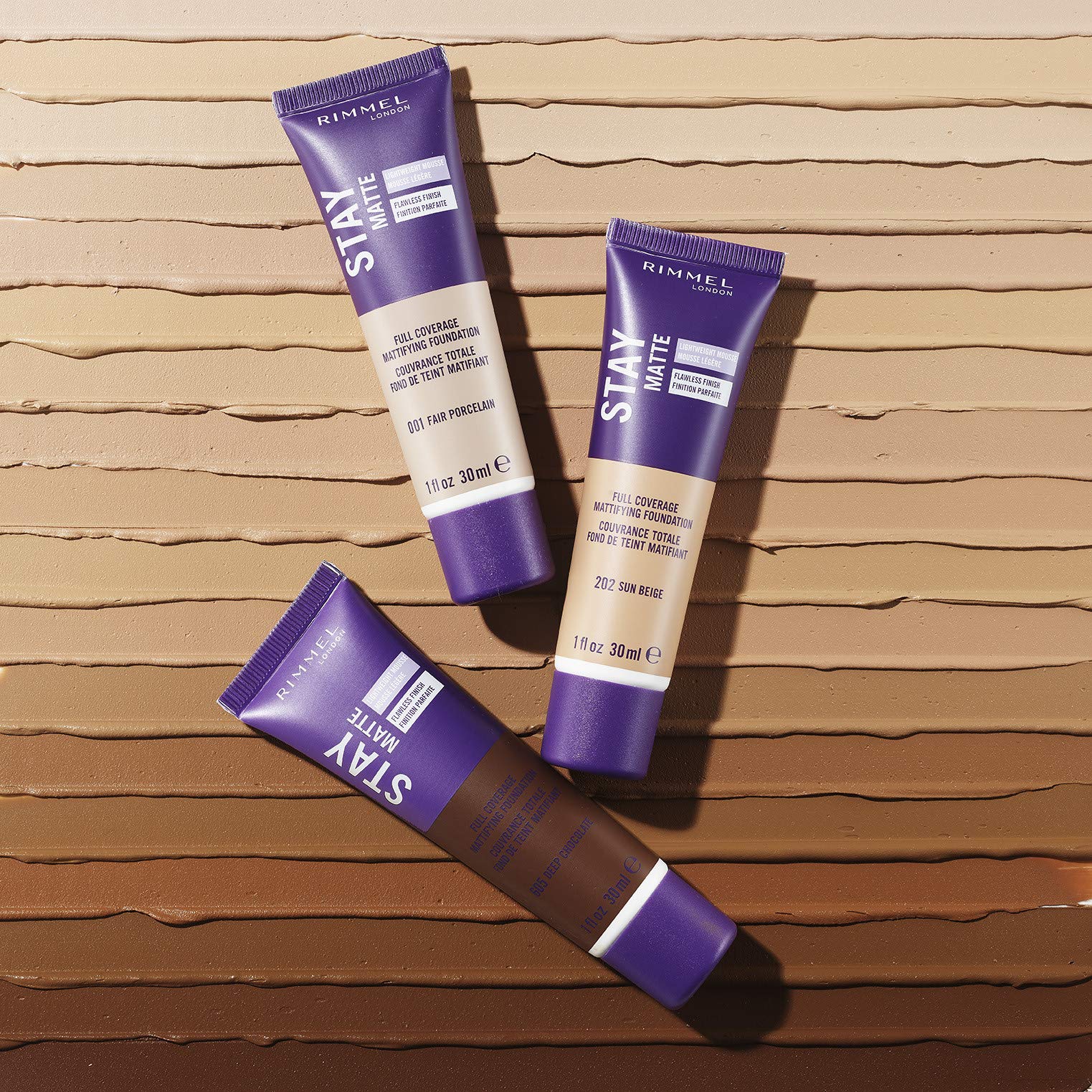 Rimmel London Stay Matte Liquid Mousse - 504 Deep Mocha - Foundation, Lightweight, Shine Control, Oil-Free, 1oz