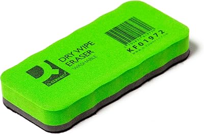 Q-Connect Drywipe Eraser Washable Whiteboard Cleaning Tool