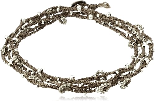 Amazon ワカミ Wakami ブレスレット ネックレス Long Necklace Light Brown Silver 2way ネックレス 通販