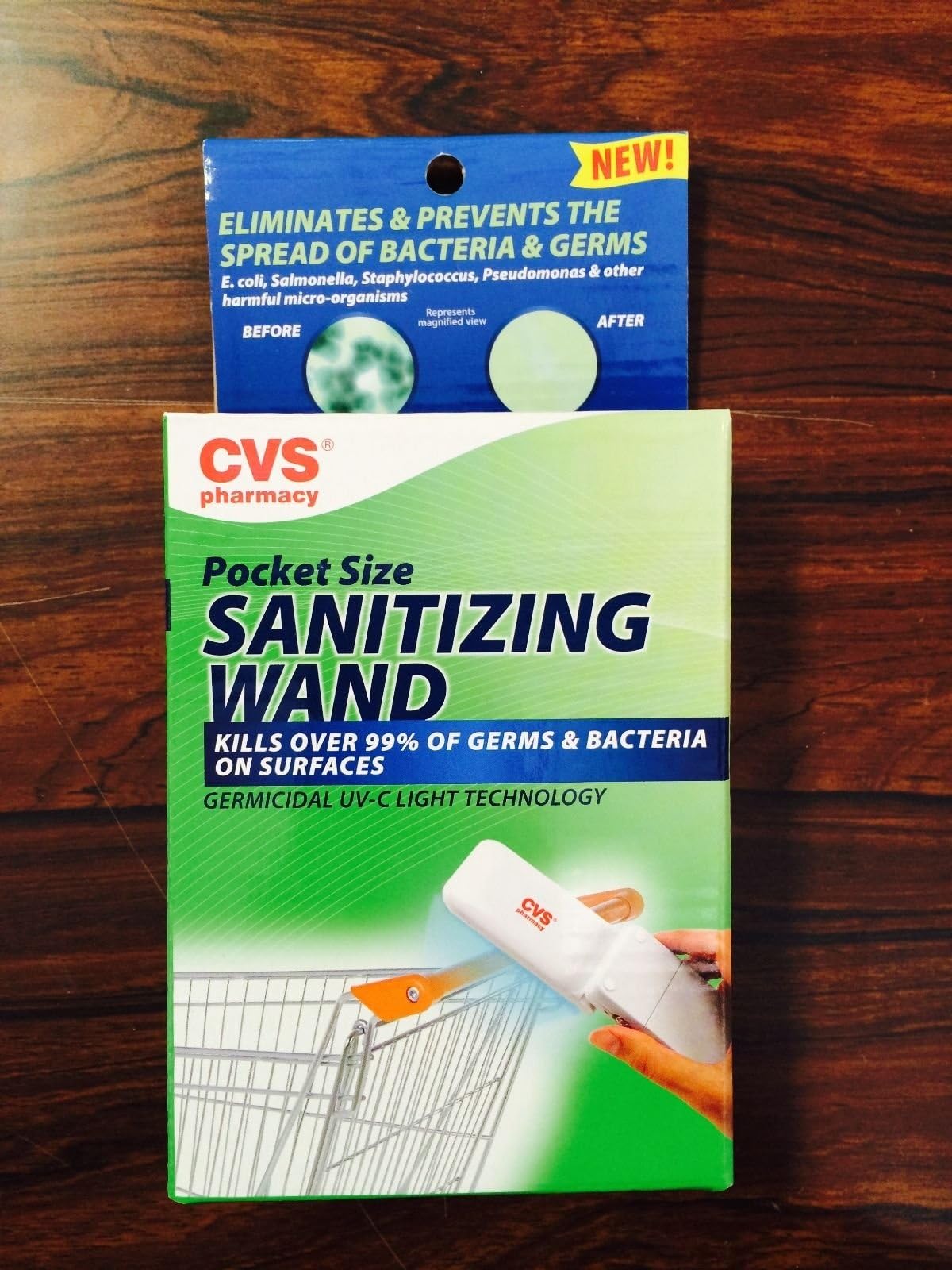 Pack of 2! Pocket Size Sanitizing Wand Germicidal UV-C Light Technology