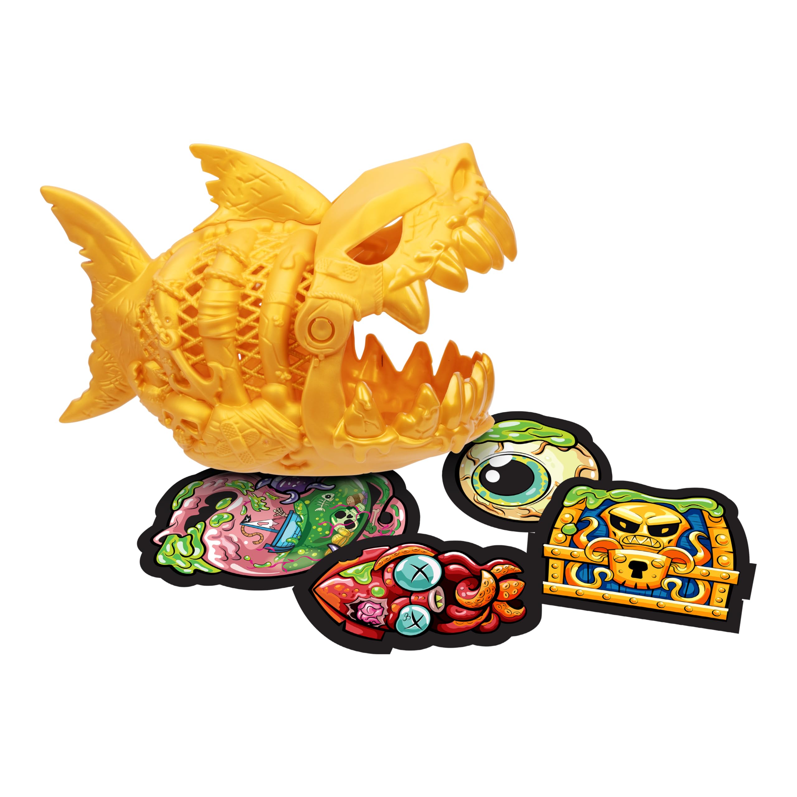 Treasure X Mega Shark Dissection Open The 12 Inch MEGA Shark’s Chomping Jaw, Find 35+ Surprises Inside 4 Squishy, Stretchy, Oozy Compounds, Will Your Child Find Real Gold Dipped Treasure?