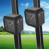 2-Pack Golf Cart Speaker with Carrying Case, 15W Loud Stereo Sound Magnetic Bluetooth Speaker with Deep Bass, 24H Playtime IPX7 Speakers for Golf Cart Accessories, Ideal Golf Gifts for Men