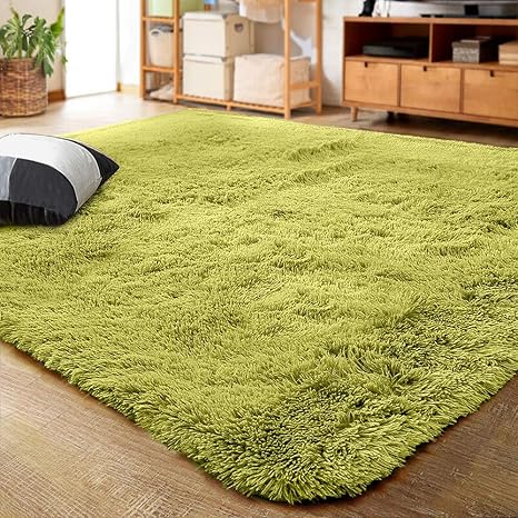 green nursery rug