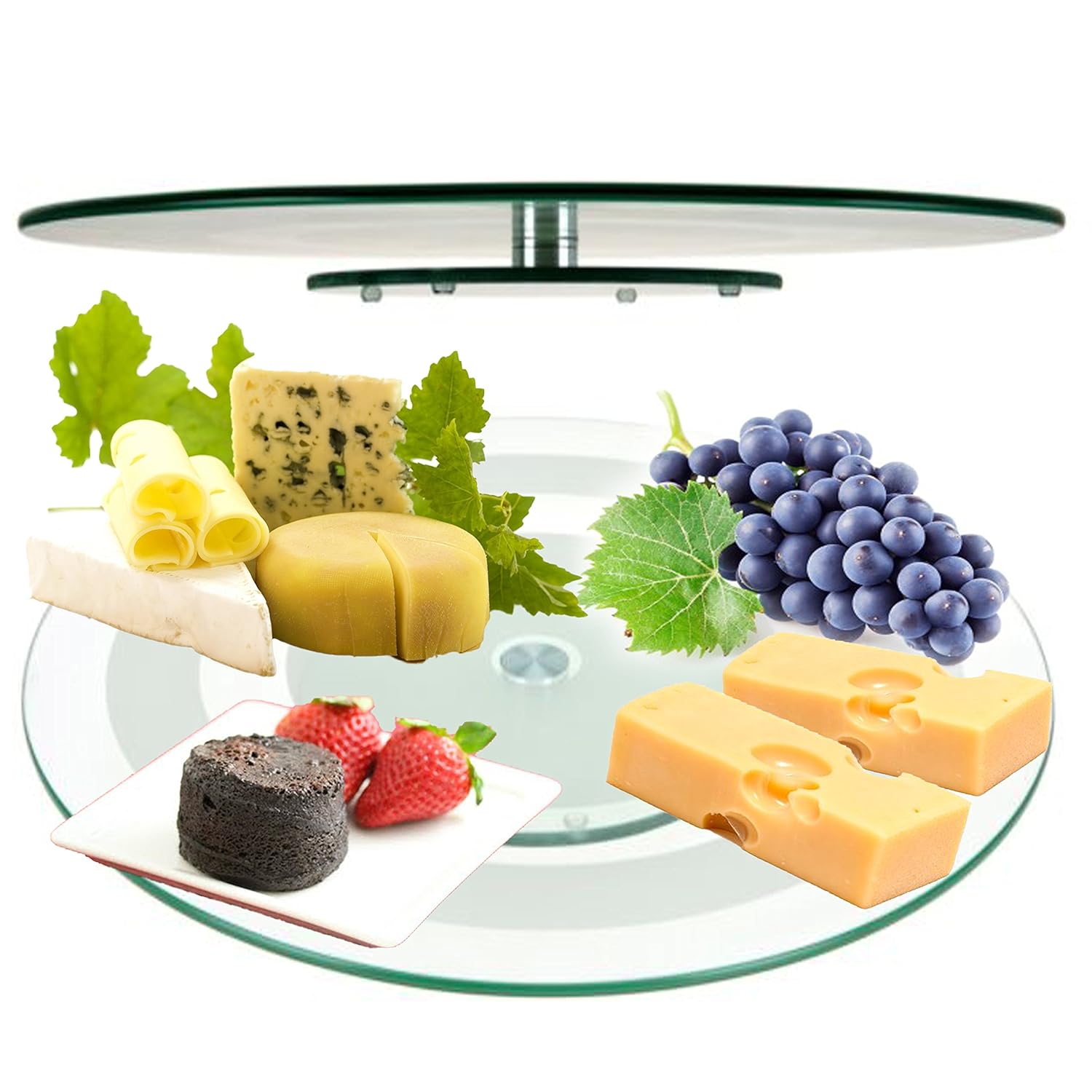 Lazy Susan Glass Rotating Cake Stand Turntable Plate Lazy Susan Glass Rotating Cake Stand Turntable Plate