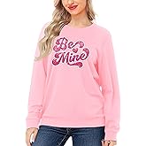 Deerose Women's St. Patrick's Day Sweatshirt Oversized Long Sleeve Shirt Luck Shamrock Printed Tops