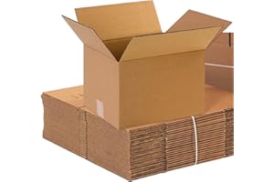 BOX USA Shipping Boxes Small 12"L x 10"W x 8"H, 25-Pack | Corrugated Cardboard Box for Packing, Moving and Storage