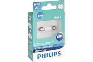 PHILIPS AUTOMOTIVE LIGHTING Philips 6418 Ultinon LED Bulb (Blue), 1 Pack
