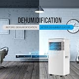 Belaco 9000 BTU Portable Air Conditioner 4 in 1 with Remote Dual Window Kit view 9