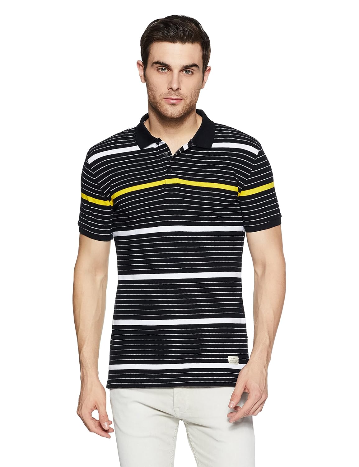 united colors of benetton men's striped regular fit polo