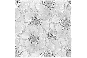 ABTOLS Flowers Background Clear Stamps for Card Making Scrapbooking Crafting DIY Decorations, Flowers Transparent Silicone Seal Stamps for Embossing Album Crafts