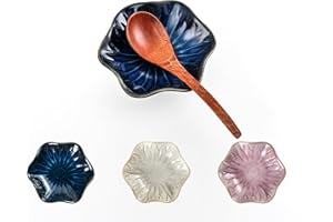 SYJAN HOME Ceramic Spoon Rest For Stove Top,Cute Spoon Holder,Coffee Spoon Rest For Kitchen Counter,Lotus Leaf Style Kitchen Decor Utensil Rest (Navy Blue, 5.5 INCH)