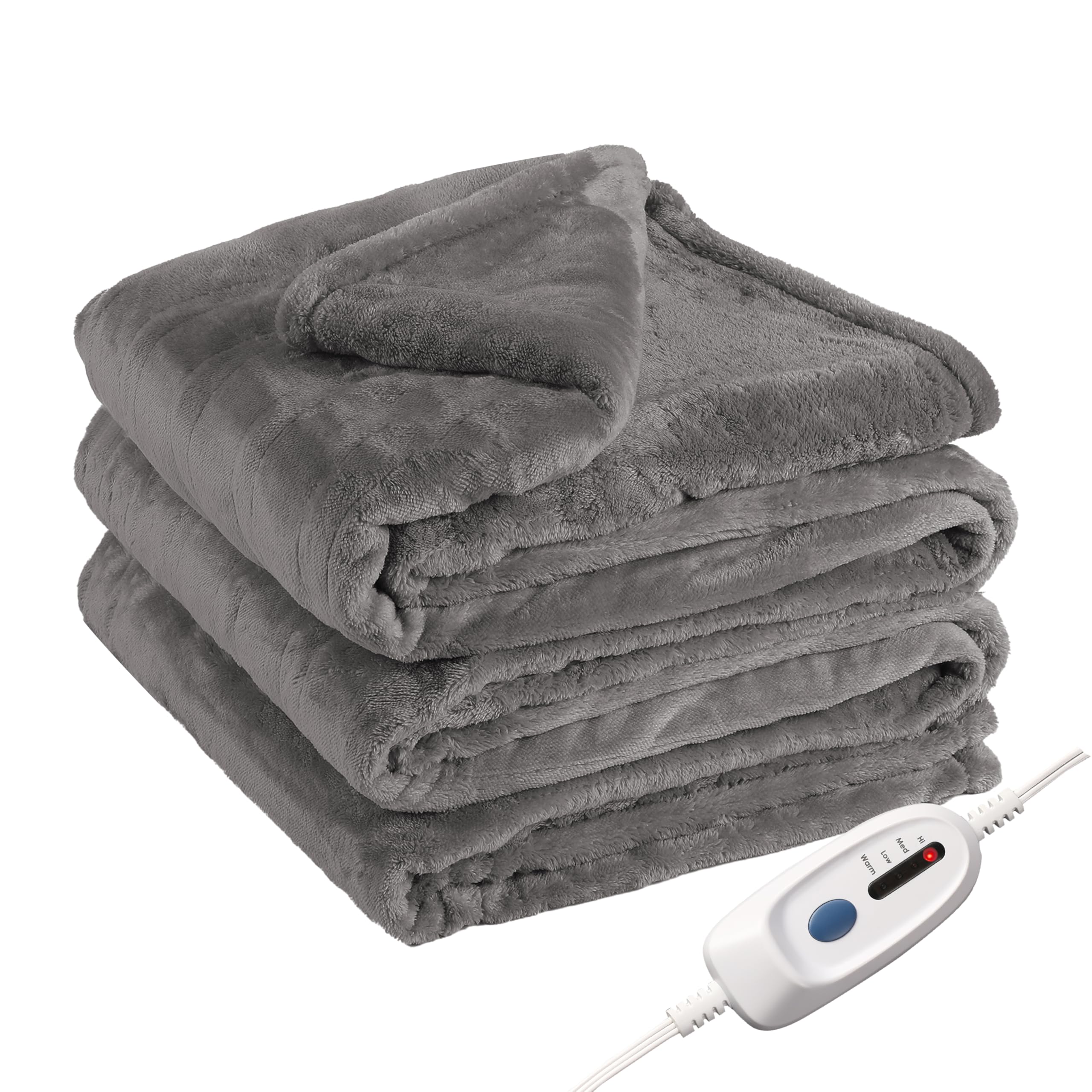 Photo 1 of Electric Heated Blanket Full Size 72"×84" with 9 Heating Levels & 1-10Hs Auto Off, Single Control Large Heating Heater Blankets, Cozy for Bed & Sofa, Energy Efficient, Machine Washable, Light Gray