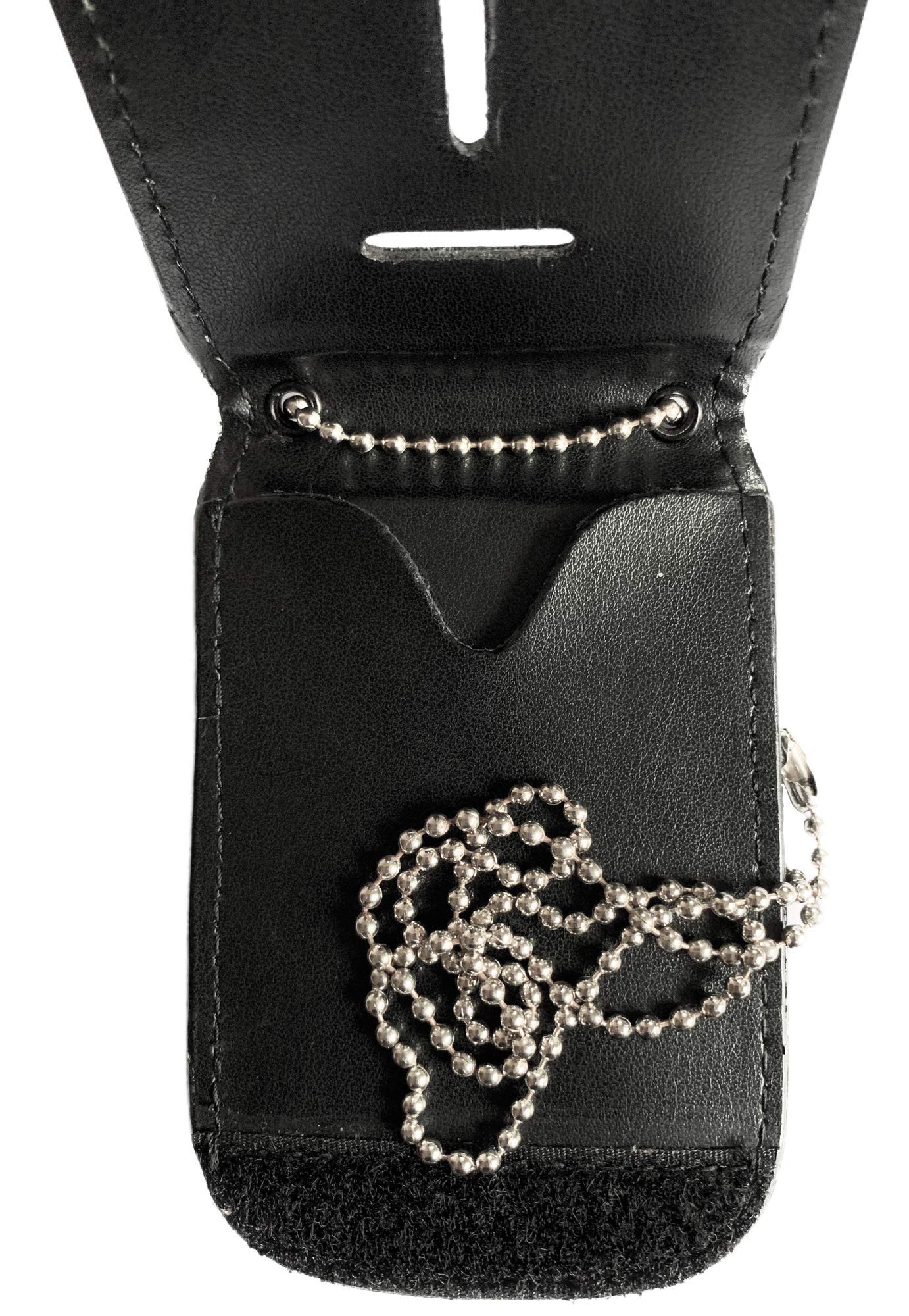 Neck Chain Badge and ID Holder with Extra Hidden Inside ID Card Storage