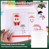 Pllieay Christmas Fuse Beads Kit 4300PCS 24 Colours 5MM Iron Beads w/ Pegboards view 5