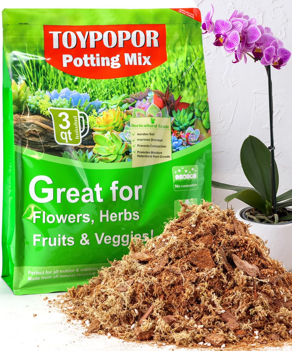 TOYPOPOR Orchid Potting Mix for Repotting