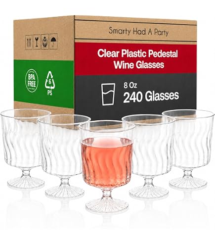 Amazon.com: Celebrate It Plastic Wine Glasses, 40ct. : Health & Household