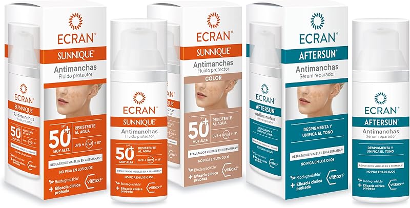 Sunnique - Protector Facial Antimanchas FPS50+ con Color - 50 ml
