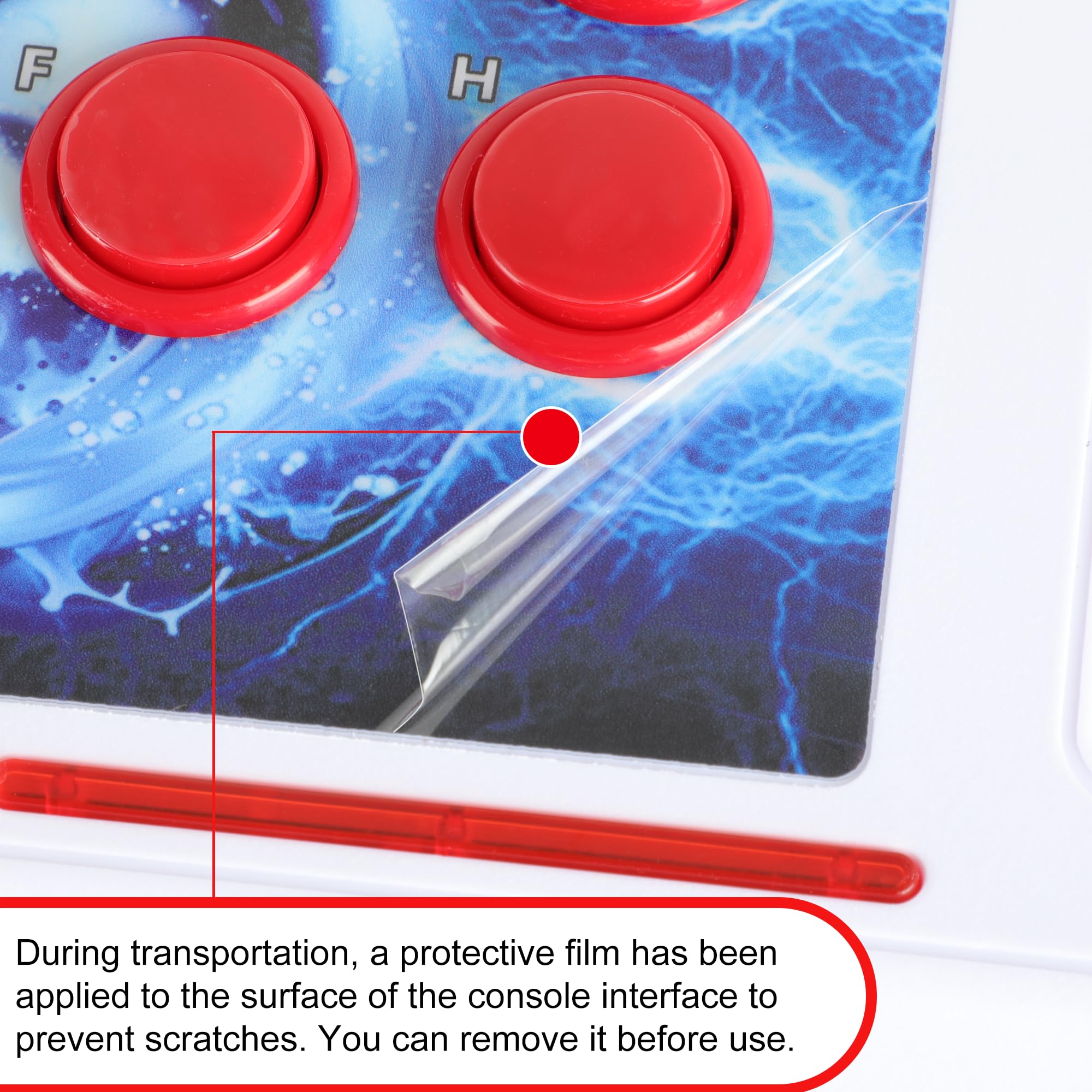 HHU Wireless Pandora Box Arcade Game Console with Bluetooth Function, 26800 Game Pre-Install,Retro Game Machine for TV PC Projector, Supports Up to 4 Players, Full HD Output, Search, Save, Hide