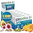 EZC Pak 5-Day Immune System Booster with Echinacea, Vitamin C, Zinc & Vitamin D - Tapered Immune Support Supplement for Adults - Supports Immunity, Easy Travel-Size Supplement Pack - (Pack of 6)