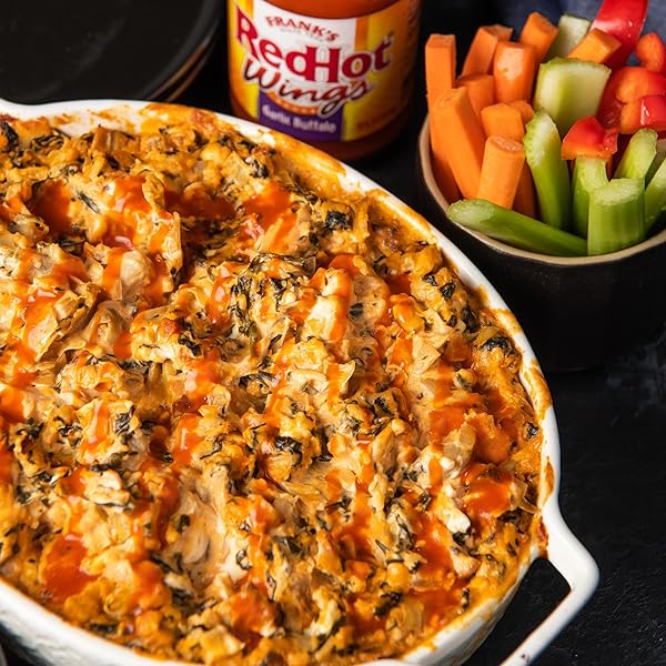 FRANK’S REDHOT GARLIC BUFFALO WINGS HOT SAUCE, 12 FL OZ
