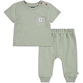 HUGGIES unisex-baby One Pocket T-shirt and Pants 2-piece Outfit Set