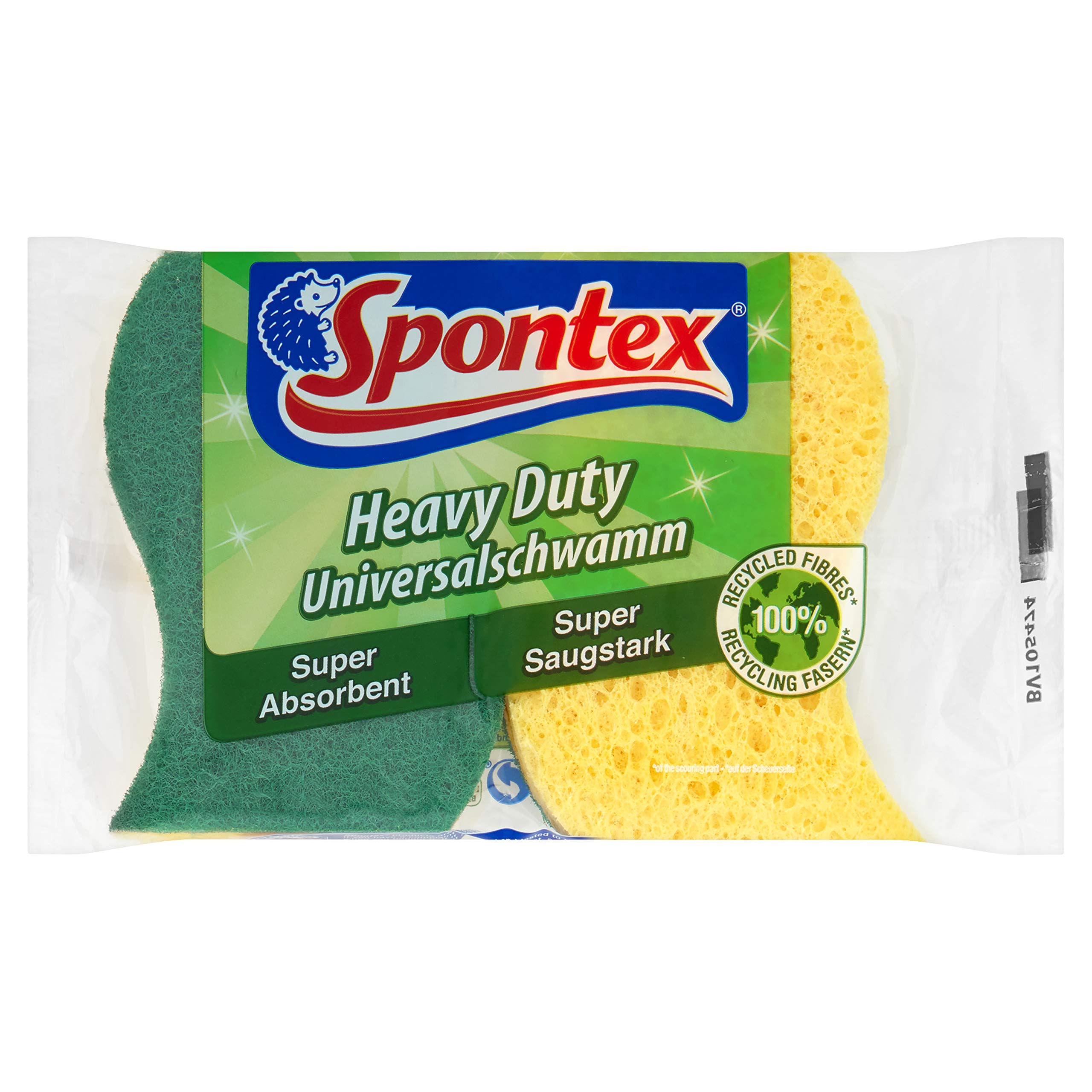 Spontex Heavy Duty Super Absorbent Scourers (Packs of 8)