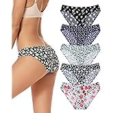 voenxe Women Bikini Underwear,Seamless Breathable Ladies Panties,No Show Comfortable Briefs Undies,Invisible Hipster,5-Pack