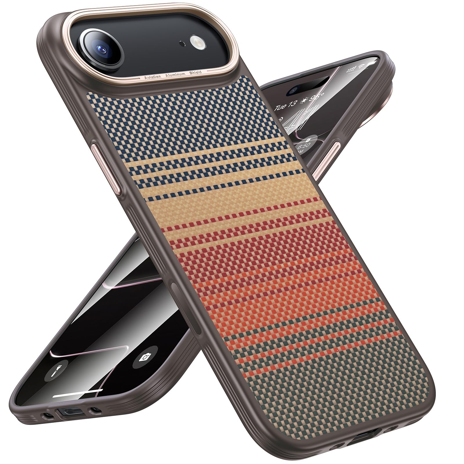 Photo 1 of Maledan for iPhone Air Case Carbon Fiber - Slim iPhone 17 Air Case with Caseless Feel [Fit for MagSafe][Real 1500D Aramid Fiber] Shockproof Magnetic Thin & Light Cases iPhone 17Air Anti-Scratch Cover