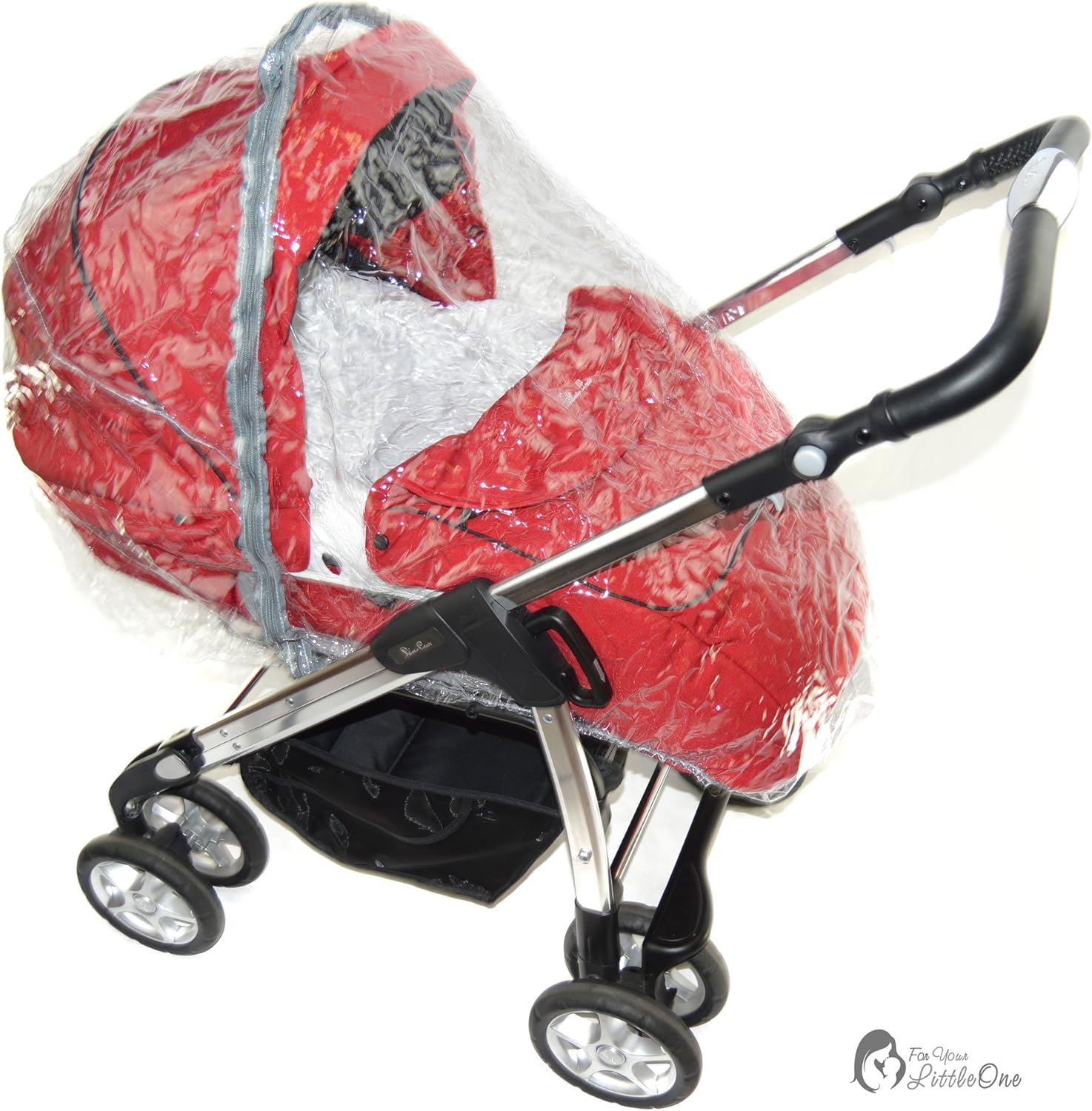 red silver cross pram