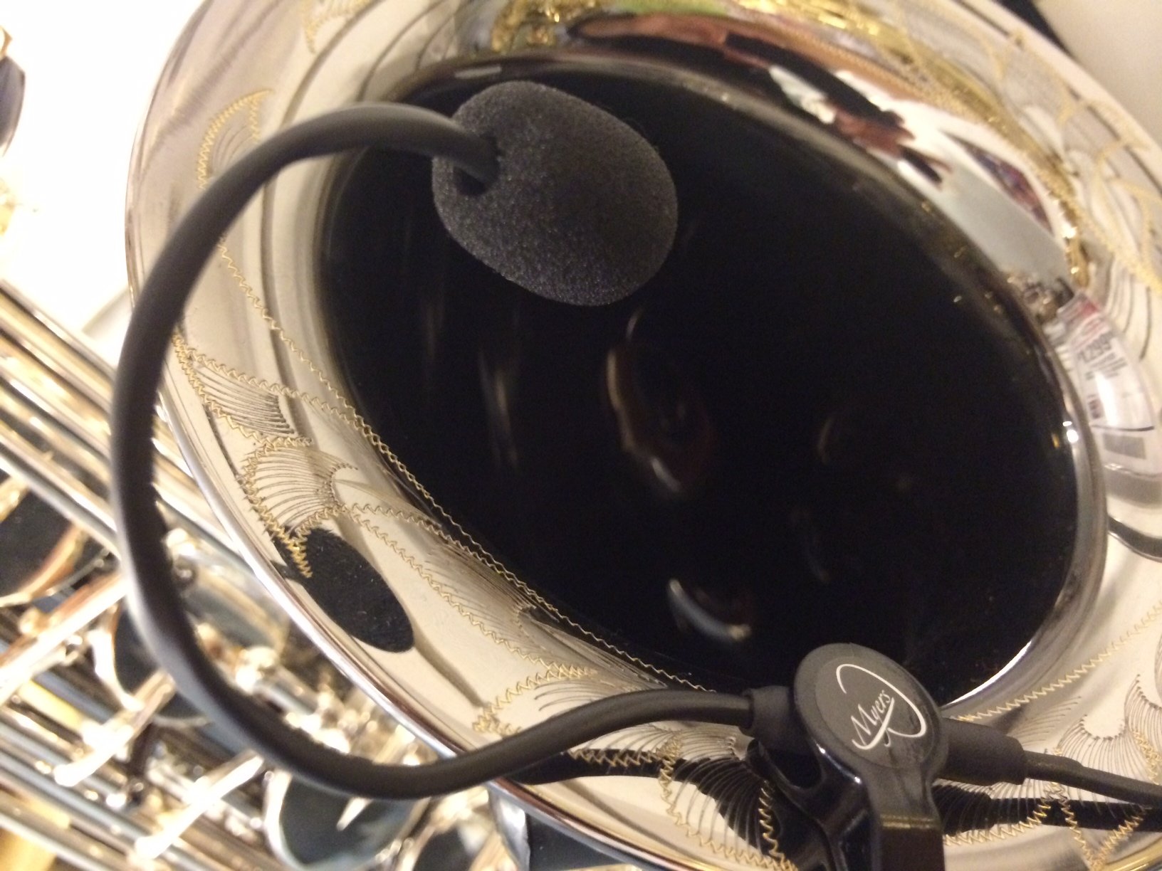 The Feather Violin Pickup with Flexible MicroGooseneck by Myers