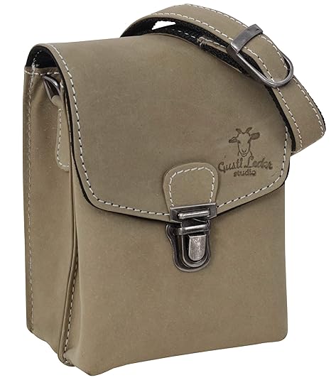 Gusti Leder studio Nelly Leather Shoulder Cross-Body Bumbag Belt Pouch Pocket Everyday Party Festival Small Vintage Unisex Olive Green 2H14-22-11