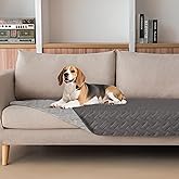 gogobunny 100% Double Sided Waterproof Dog Blanket Soft Pet Bed Cover Reversible Protect Furniture Couch Sofa Car for Puppy Cat Kids (Dark Grey/Light Grey, 30x70 Inch (Pack of 1))