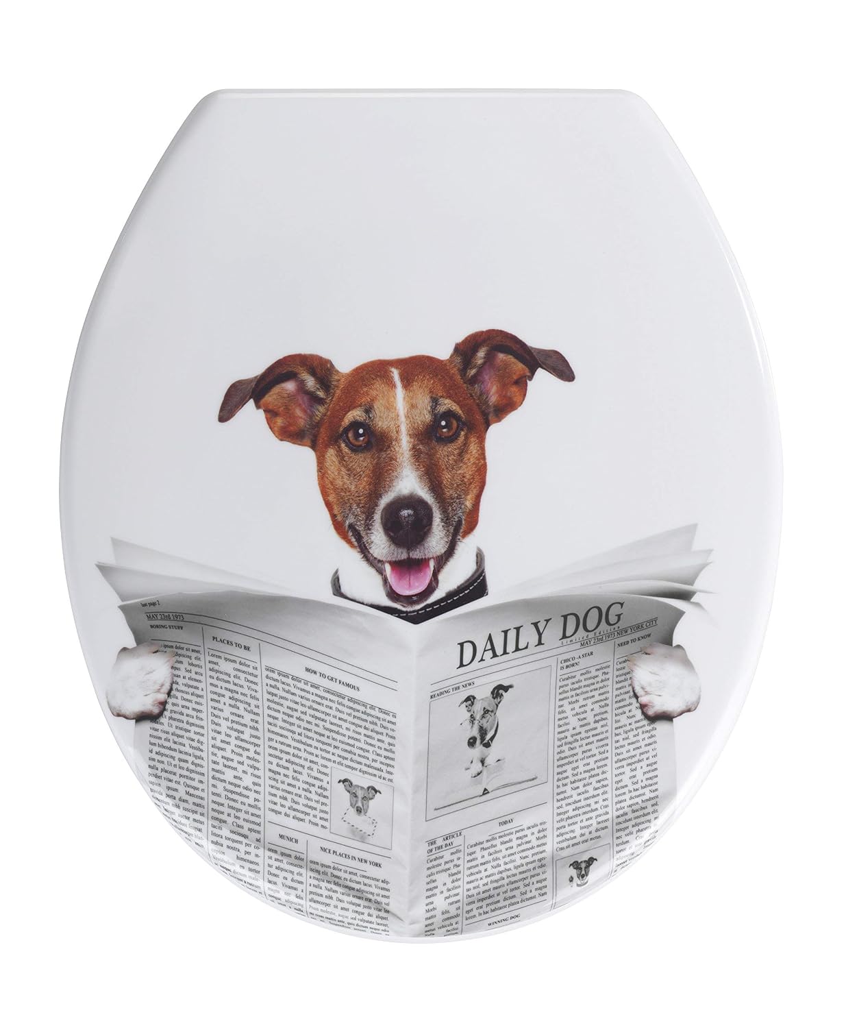 WENKO 22233100 WCSitz Daily Dog Toilettensitz, rostfreie