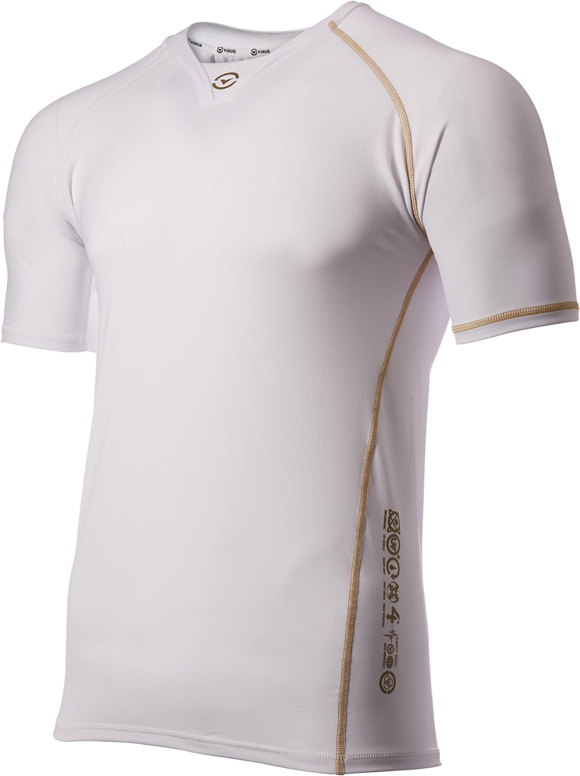 VIRUS Men's Energy Series Recovery and Endurance Short Sleeve Compression Top