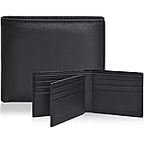 ESTALON Front Pocket Slim Wallet for Men - RFID Blocking Leather Wallet with ID Window